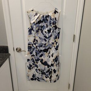 Ann Taylor Blue and White Dress